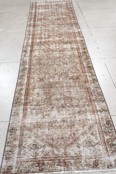 Vintage Hamadan Runner Rug (3' x 13')
